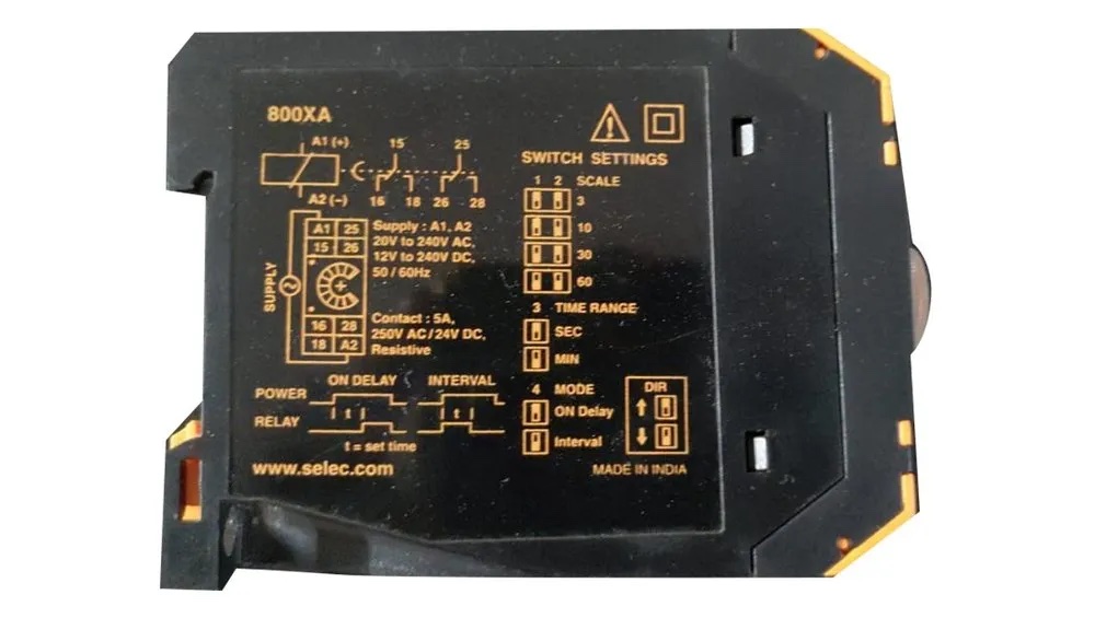 Selec 800XA On Delay Analog Timer