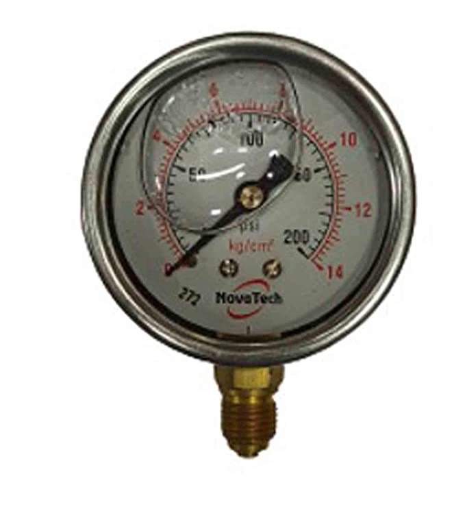 Novatech Glycerin filled Pressure Gauge