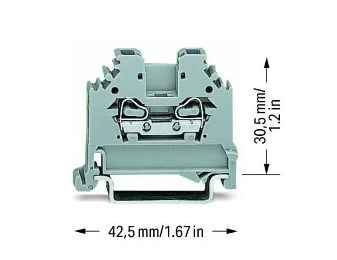 WAGO 280-101 2-Conductor Through Terminal Block