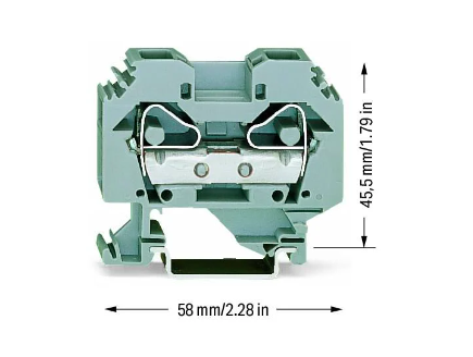 WAGO 283-101 2-Conductor Through Terminal Block