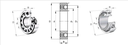 FAG 1207 TV Self Aligning Ball Bearing