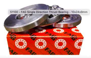 FAG 51100 Single Direction Thrust Ball Bearing