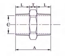 VS 1/2" MS Forged Hex Nipple 