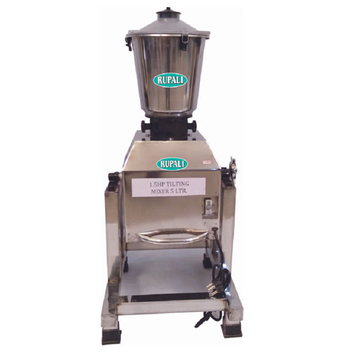 Rupali Commercial Mixer Grinder - Tilting Type5 Ltrs1.5Hp Ss 202 Stainless Steel