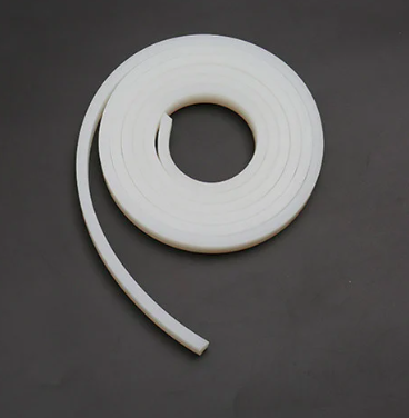 United Rubber 12 mm x 4 mm White Rectangular Silicon Pipe
