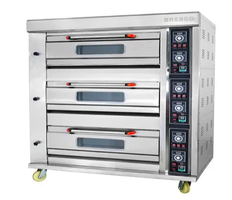 Indulge YXY90A 3 Deck 9 Tray Gas Deck Oven