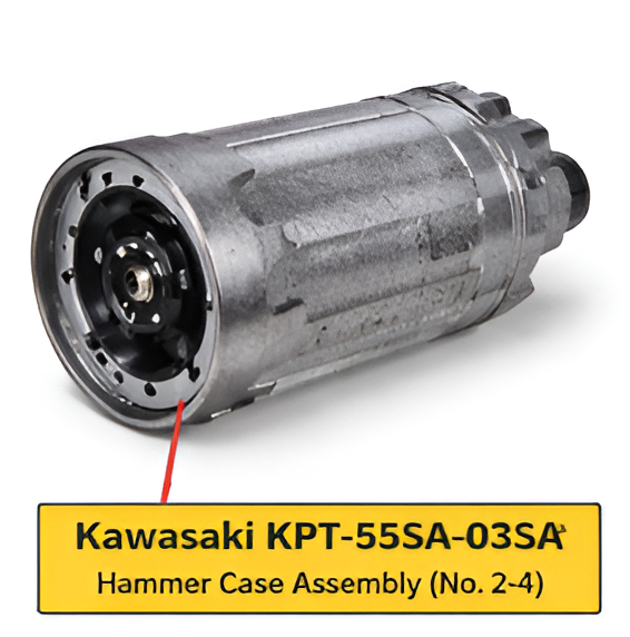 Kawasaki KPT-55SA-03A Hammer Case Assembly (No. 2-4)