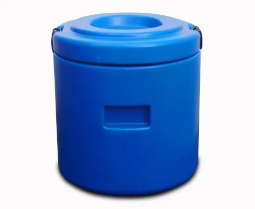Solid Blue Isothermal Container Round, For Food Storage, Size: 9 Ltr