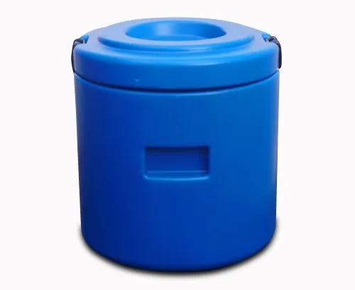 Solid Blue Isothermal Container Round, For Food Storage, Size: 15 Ltr