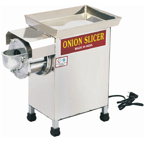 [RUPONS100SS] Rupali Onion Slicer 100 Kg / Hr 1 HP Stainless Steel