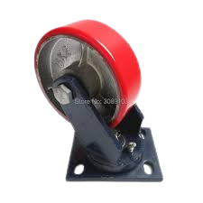 [301.02-04] Heavy Duty Ms Swivel Castor With CI- Pu Wheels 4'' Small
