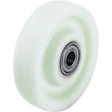 [05717-20-001-00] SMH100/125-[SLDNY6206] Solid Nylon Wheel with Ball Bearing & Circlip , Ã˜230x45 , Nylon- Fag 6206ZZ