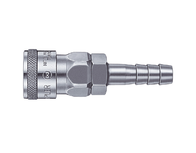 [20SH-STEEL] Nitto Kohki 20SH-STEEL FKM 1/4" Hose Nipple Hi Coupler