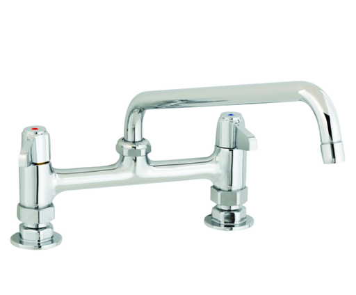 [5F-8DLX12] T&S 5F-8DLX12 Deck Mount Mixing Faucet