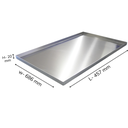 CS aerotherm Trays 500 mm  x 700 mm x 20 mm, 0.8 mm Thickness Alu Steel