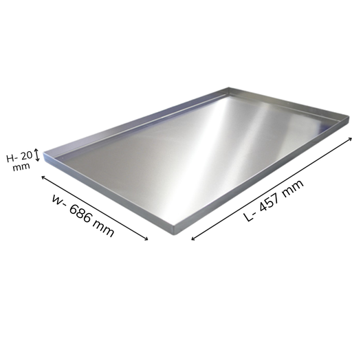 [CSTR500700208] CS aerotherm Trays 500 mm  x 700 mm x 20 mm, 0.8 mm Thickness Alu Steel