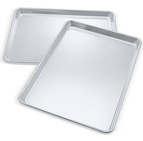 [600X400-BAKINGTRAY] CS aerotherm 600 mm x 400 mm x 20 mm Allusteel Deep Drawn tray with Teflon Coating