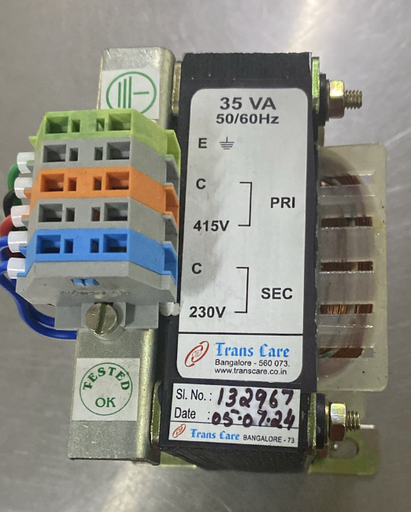 [TR35VA415230] Trans Care TR35VA415230 35VA/415 VAC Primary/230 VAC Secondary Transformer