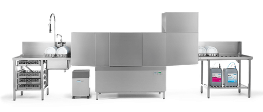 [WINTERHALTER C50 - Dish Washer Without Dryer] WINTERHALTER C50 - Single Rinse Rack Conveyor Dish Washer Without Dryer