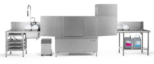 [WINTERHALTER C50 - Dish Washer With Dryer] WINTERHALTER C50- Single Rinse Rack Conveyor Dish Washer With Dryer