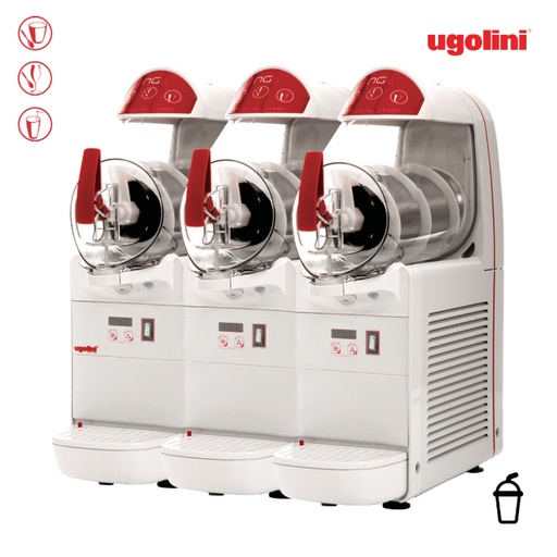 [UGOLINI NG 10/3 L Easy] UGOLINI NG 10/3 L Easy -10 Liter x 3 Jar Slush Dispenser