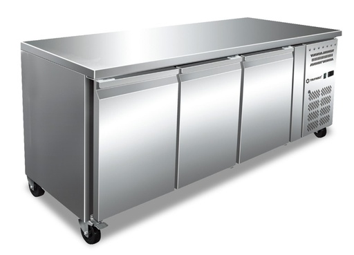 [3TGB 450] EzyFrost 3 Door Under Counter Chiller – GN Pan Compatible (Model: 3TGB 450)