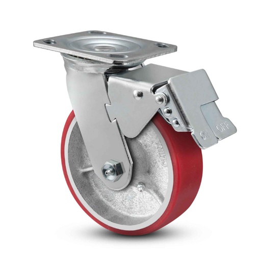 [Caster Wheels (Swivel with Lock) 4x2] Caster Wheels (Swivel with Lock) 4x2 – 150 Kg Load Capacity