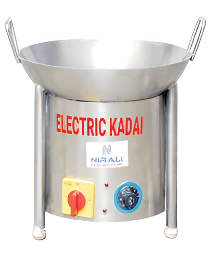 [Nirali Kadai Round 16"] Nirali Electric Kadai With Stand - Round – 16" Model
