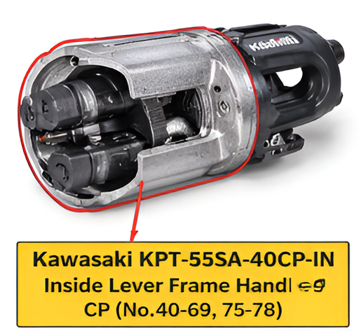 [KPT-55SA-40CP-IN] Kawasaki KPT-55SA-40CP-IN Inside Lever Frame Handle CP (No.40-69, 75-78)