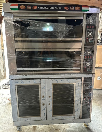[PSQ40+10F] PSQ40+10F 2 DECK 4 TRAY GAS OVEN WITH PROOFER