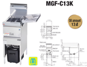 Maruzen MGF-C13K Regular Type Gas Fryer (Suzuchu)