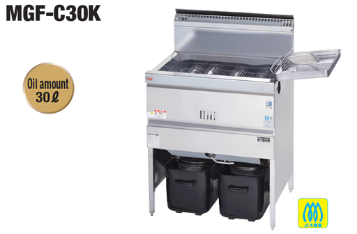 [MGF-C30K] Maruzen MGF-C30K Regular Type Gas Fryer (Suzuchu)