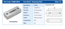 CS TCON-0014 Aluminium Tensioning Plate 16x31x60 mm