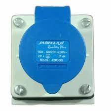 [J162SS IP44] Jai Balaji 16 Amps 2Pin Straight Socket